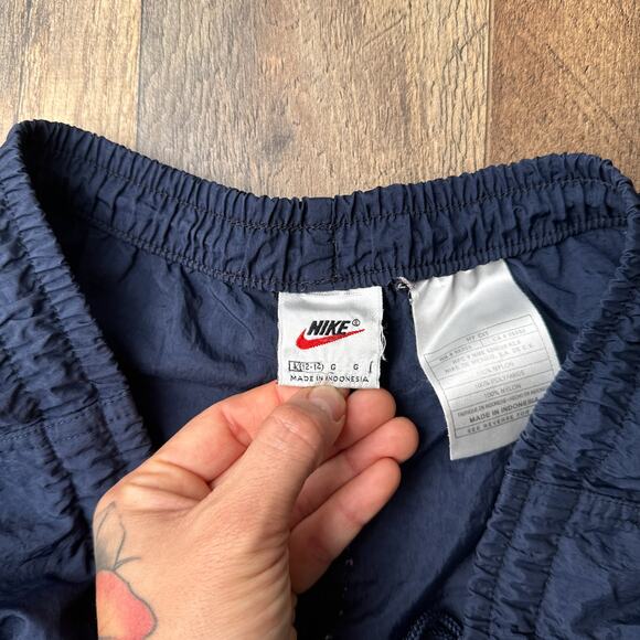Vintage 90s‎ Nike Track Pants Men's Large Blue Athletic Training Fitness 5167 - Picture 7 of 14